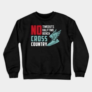 Cross-Country Runner Fitness Running Gift Crewneck Sweatshirt